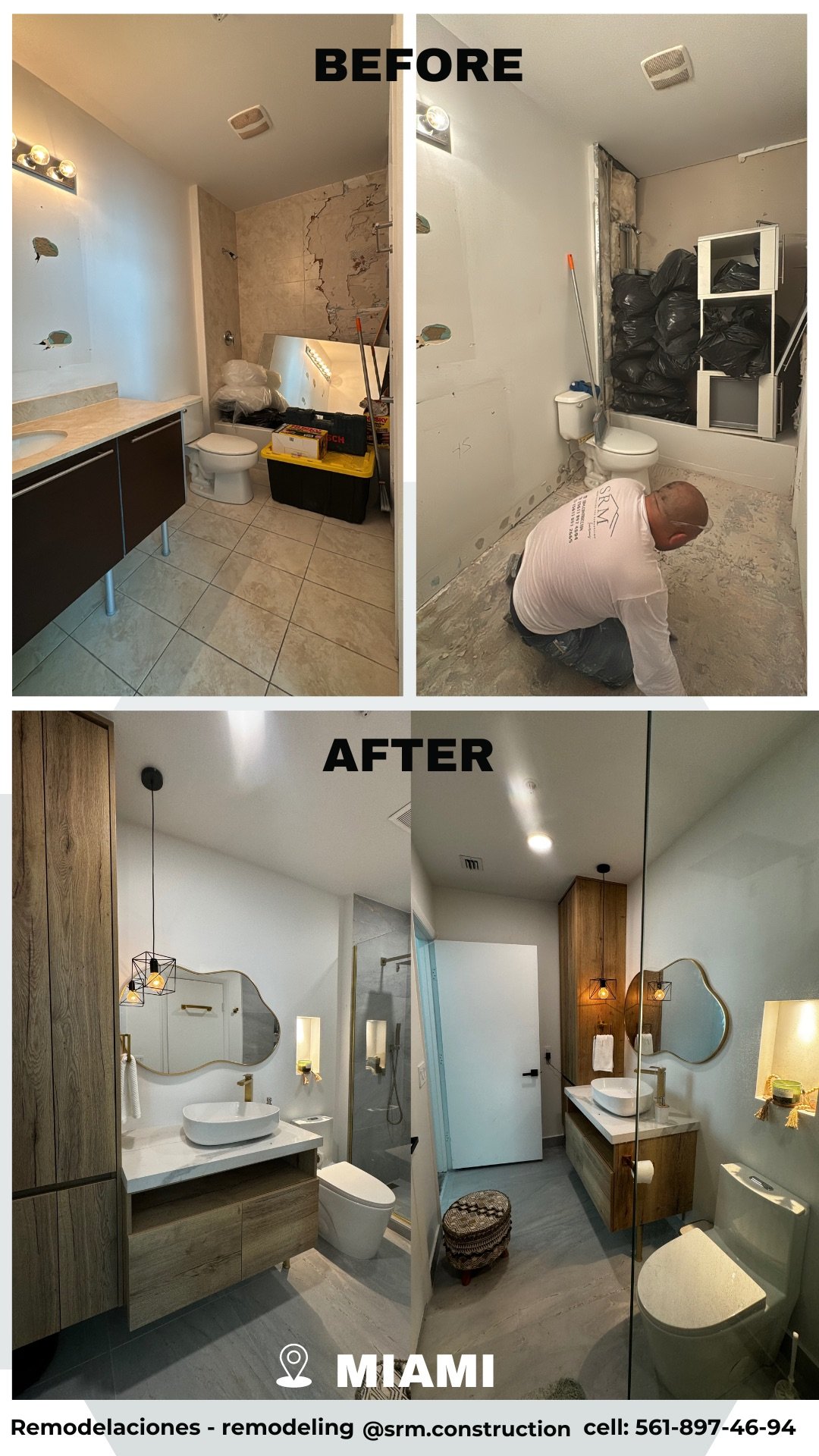 Antes y después · Remodelación interior