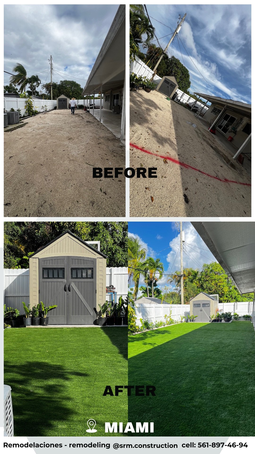 Antes y después · Espacio renovado