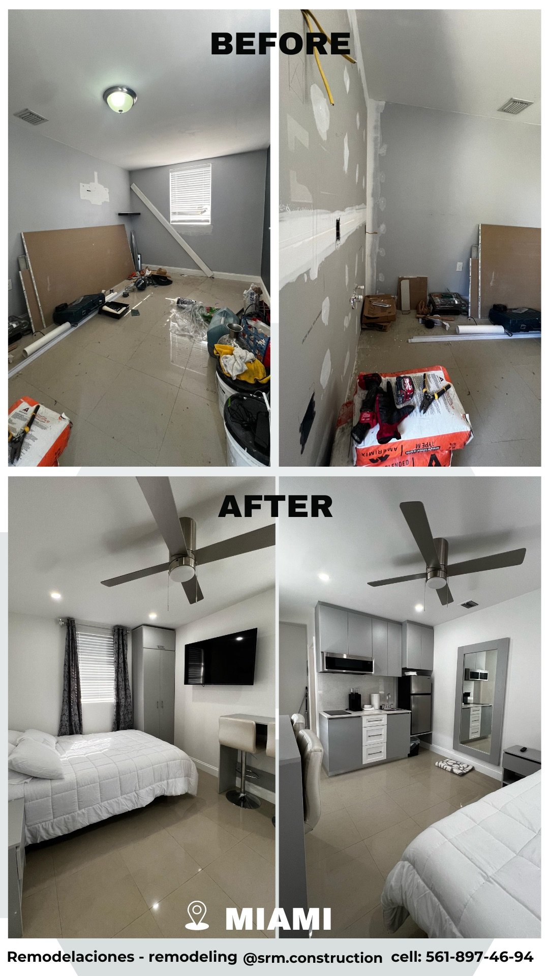 Antes y después · Espacios habitables