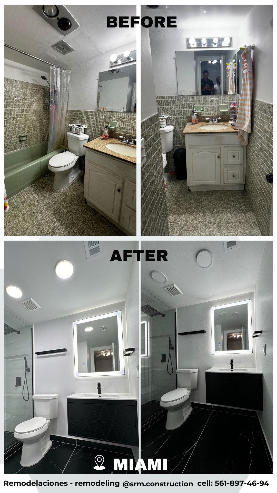 Antes y después · Sala residencial