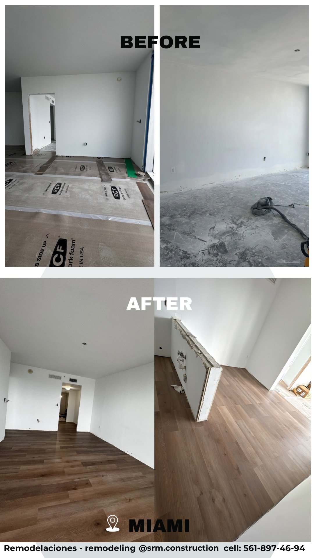 Antes y después · Cocina moderna